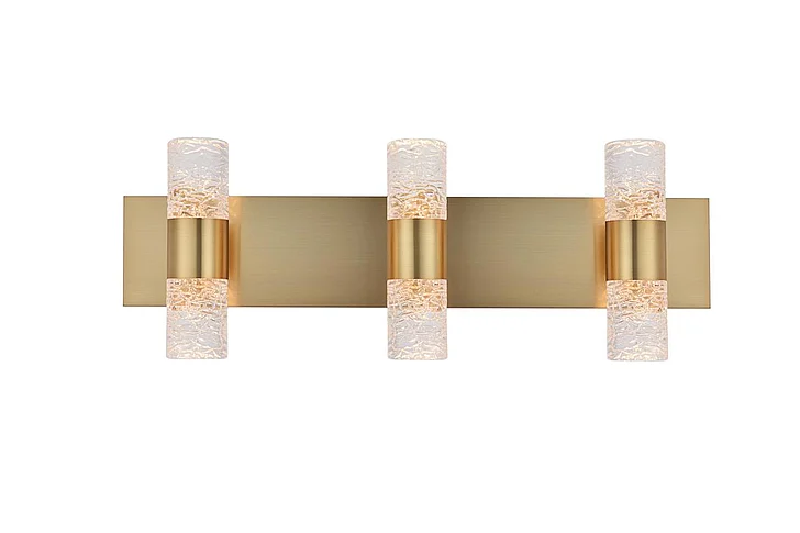 Elegant Vega 6 Light Gold Led Wall Sconce 5200W24G