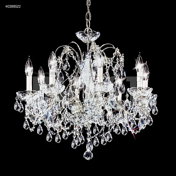 James R. Moder Regalia Collection Crystal Chandelier in Silver 40290S22