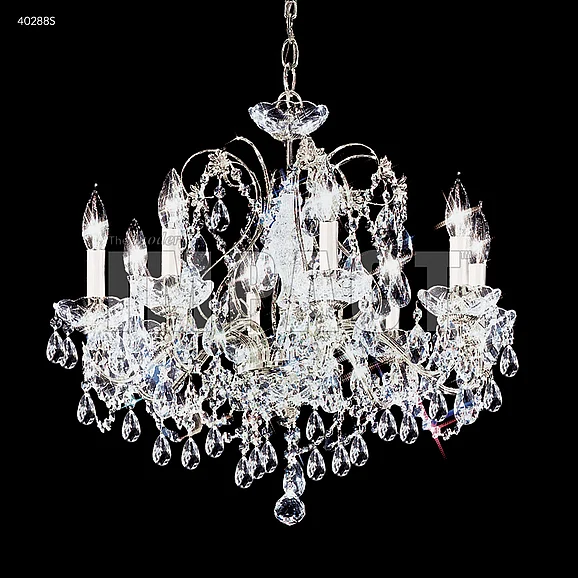 James R. Moder Regalia 8 Light Chandelier in Silver 40288S77