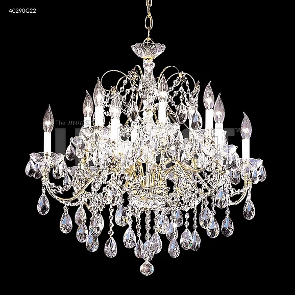 James R. Moder Regalia Collection Crystal Chandelier in Gold 40290G22