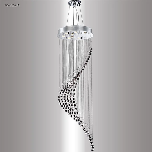 James R. Moder Crystal Rain Collection Crystal Chandelier in Silver 40405S2JA