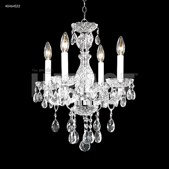 James R. Moder Palace Ice Collection Crystal Chandelier in Silver 40464S22