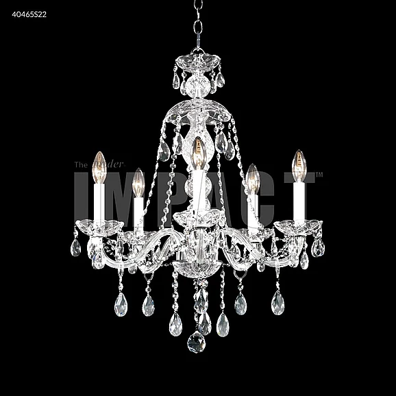 James R. Moder Palace Ice Collection Crystal Chandelier in Silver 40465S22