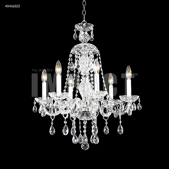 James R. Moder Palace Ice Collection Crystal Chandelier in Silver 40466S22