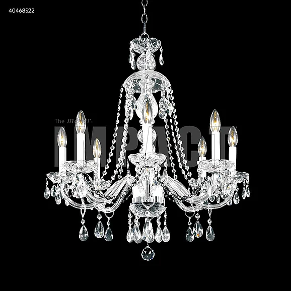 James R. Moder Palace Ice Collection Crystal Chandelier in Silver 40468S22