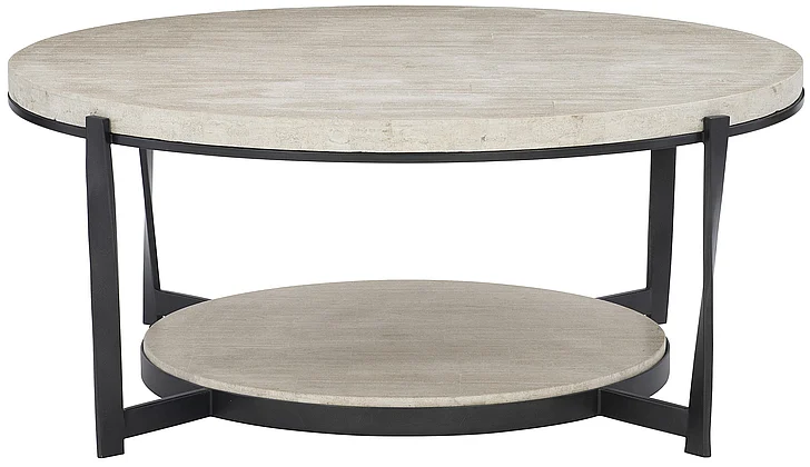 Bernhardt Freestanding Occasional Berkshire Cocktail Table in Aged Pewter 405-015 PROMO