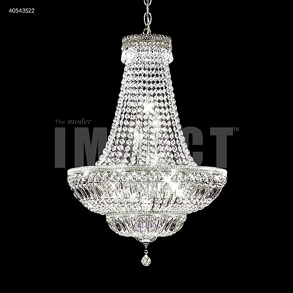 James R. Moder Imperial Collection Crystal Chandelier in Silver 40543S22