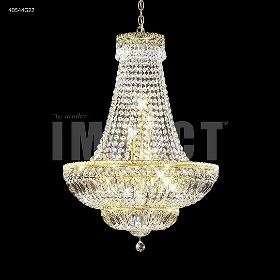 James R. Moder Imperial Collection Crystal Chandelier in Silver 40544S22