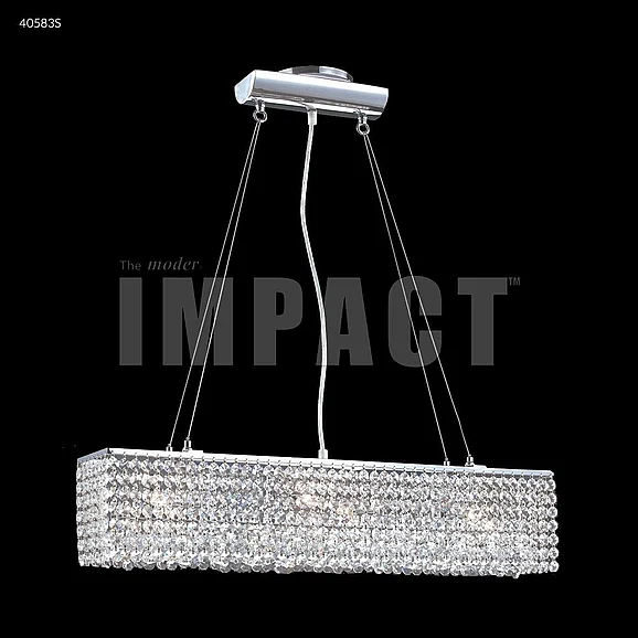 James R. Moder Contemporary Collection Crystal Chandelier in Silver 40583S00