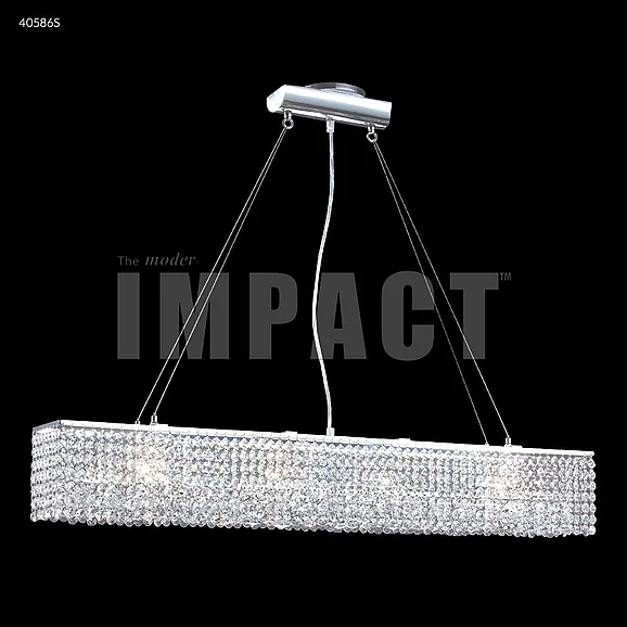 James R. Moder Contemporary Collection Crystal Chandelier in Silver 40586S77