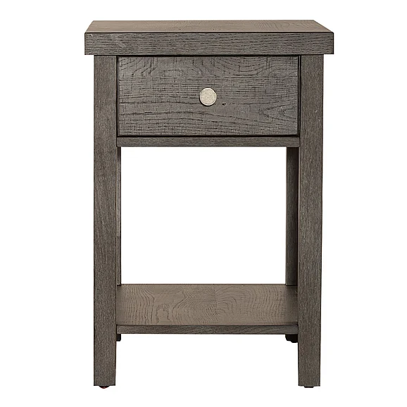 Liberty Furniture Modern Farmhouse Chair Side Table in Brown 406-OT1023