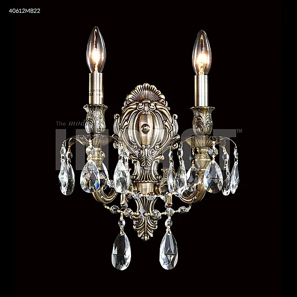 James R. Moder Brindisi Collection Wall Sconce / Vanity in Silver 40612S0GT
