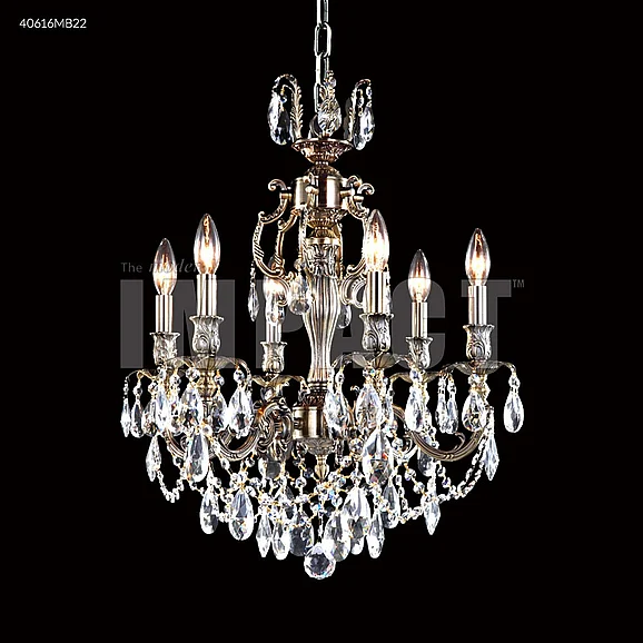 James R. Moder Brindisi Collection Crystal Chandelier in Silver 40616S22
