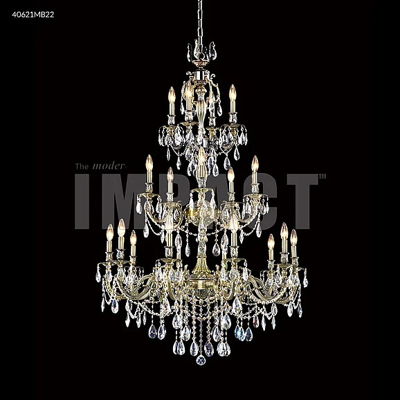 James R. Moder Brindisi Collection Large Entry Crystal Chandelier in Silver 40621S00