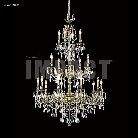 James R. Moder Brindisi Collection Large Entry Crystal Chandelier in Silver 40621S22