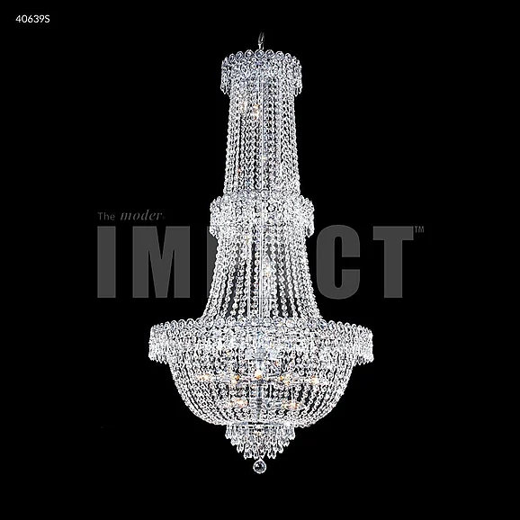 James R. Moder Imperial Collection Large Entry Crystal Chandelier in Silver 40639S00