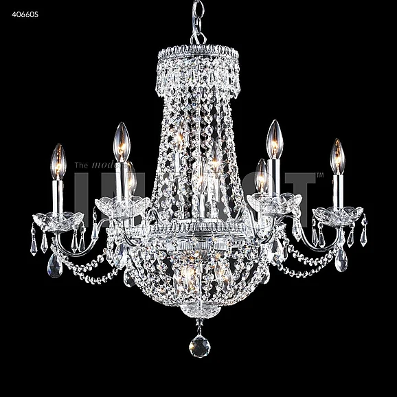 James R. Moder Imperial Collection Crystal Chandelier in Silver 40660S77