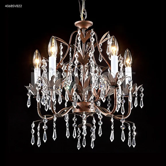 James R. Moder Mini Crystal Chandelier Collection Crystal Chandelier in Vintage Bronze 40685VB22