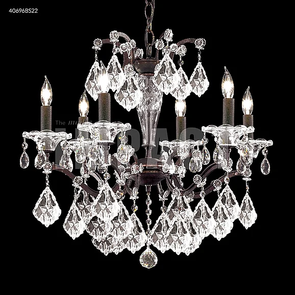 James R. Moder Cosenza Collection Crystal Chandelier in Burnt Sienna 40696BS22
