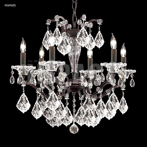James R. Moder Cosenza 6 Light Chandelier in Burnt Sienna 40696BS77