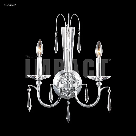 James R. Moder Contemporary Collection Wall Sconce / Vanity in Silver 40702S22