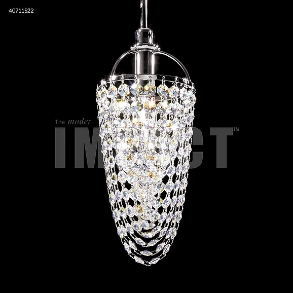 James R. Moder Contemporary Collection Crystal Chandelier in Silver 40711S22