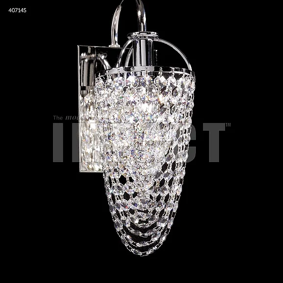 James R. Moder Contemporary Wall Sconce Basket in Silver 40714S77