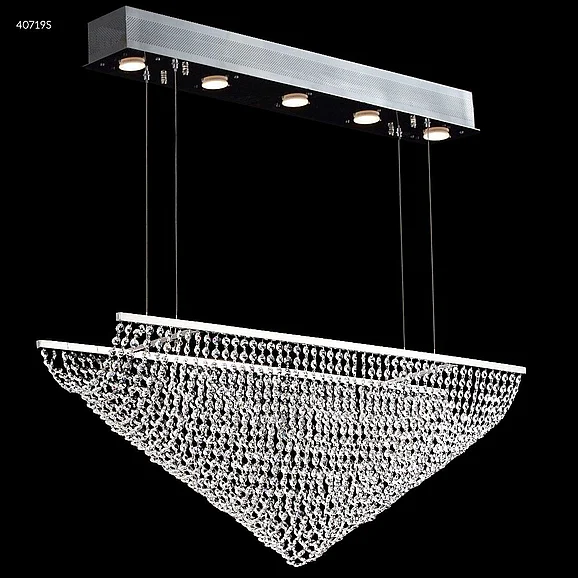 James R. Moder Contemporary Collection Crystal Chandelier in Silver 40719S00