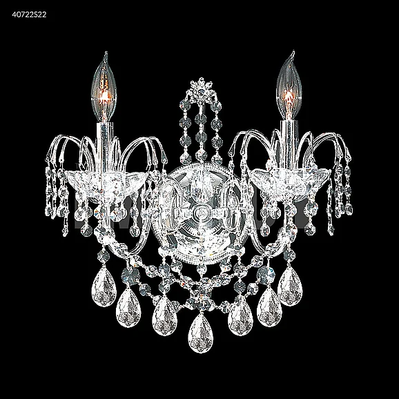 James R. Moder Regalia Collection Wall Sconce / Vanity in Silver 40722S22