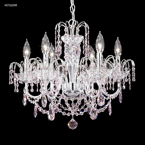 James R. Moder Regalia Collection Crystal Chandelier in Silver 40726S00