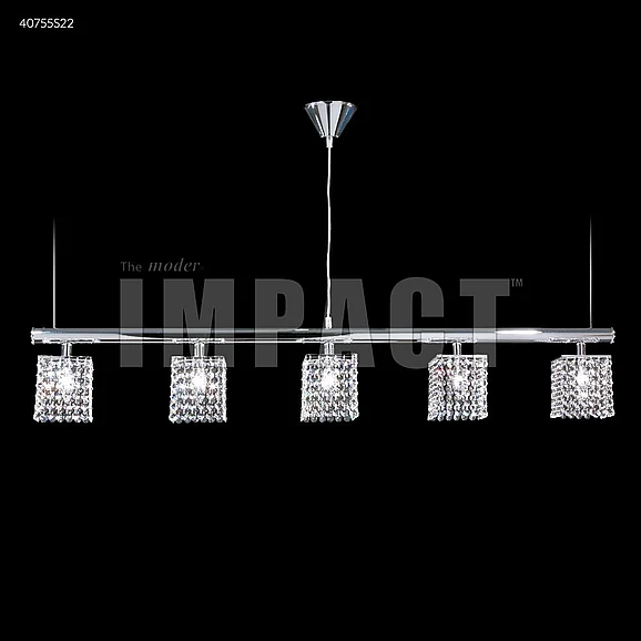 James R. Moder Contemporary Collection Crystal Chandelier in Silver 40755S22