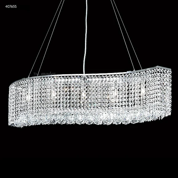 James R. Moder Contemporary Collection Crystal Chandelier in Silver 40765S77