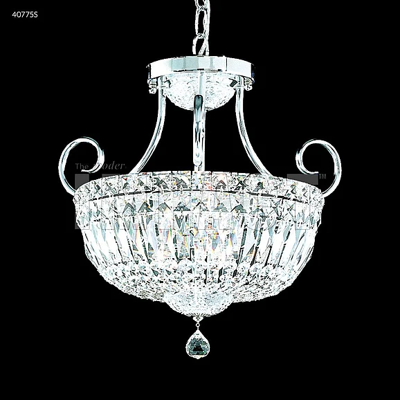 James R. Moder Mini Crystal Chandelier Collection Crystal Chandelier in Silver 40775S77