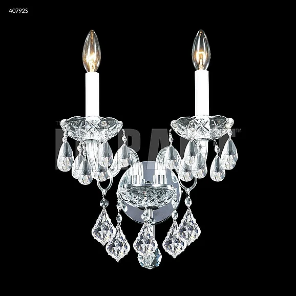 James R. Moder Palace Ice Collection Wall Sconce / Vanity in Silver 40792S00