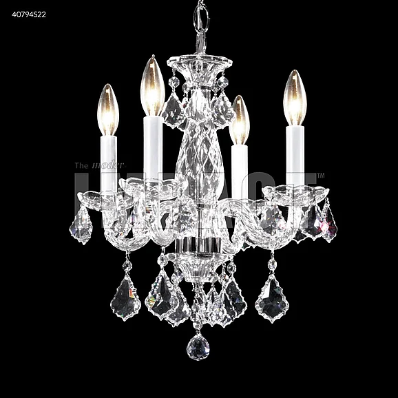 James R. Moder Palace Ice Collection Crystal Chandelier in Silver 40794S22