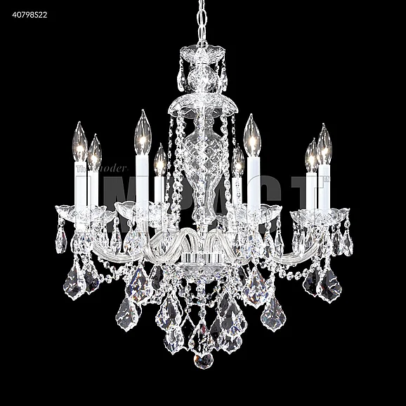 James R. Moder Palace Ice Collection Crystal Chandelier in Silver 40798S22