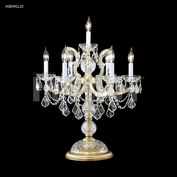 James R. Moder Maria Theresa Collection Crystal Chandelier in Gold Lustre 40809GL22