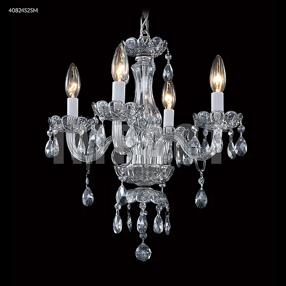 James R. Moder Mini Crystal Pendant Collection Crystal Chandelier in Silver 40824S2SM