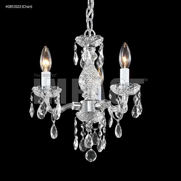 James R. Moder Mini Crystal Chandelier Collection Hall and Master Closets in Silver 40853S22