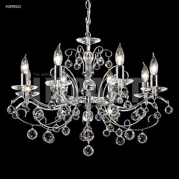 James R. Moder Regalia Collection Crystal Chandelier in Silver 40898S22