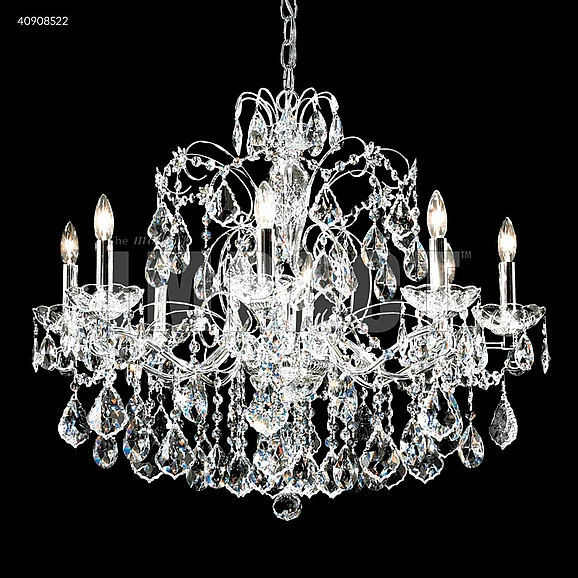 James R. Moder Regalia Collection Crystal Chandelier in Silver 40908S22