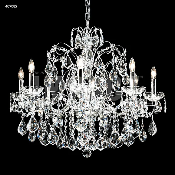 James R. Moder Regalia 8 Light Chandelier in Silver 40908S77