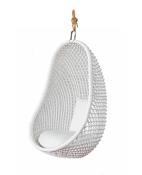 Artesia Pod Outdoor Hanging Chair in White 7-HC-POD