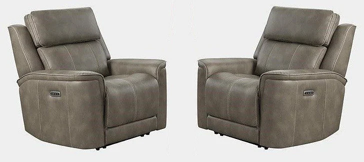 Corinthian Furniture Gallup Power Headrest Recliner in Greensboro-Walnut 41006-19HR (Set of 2)