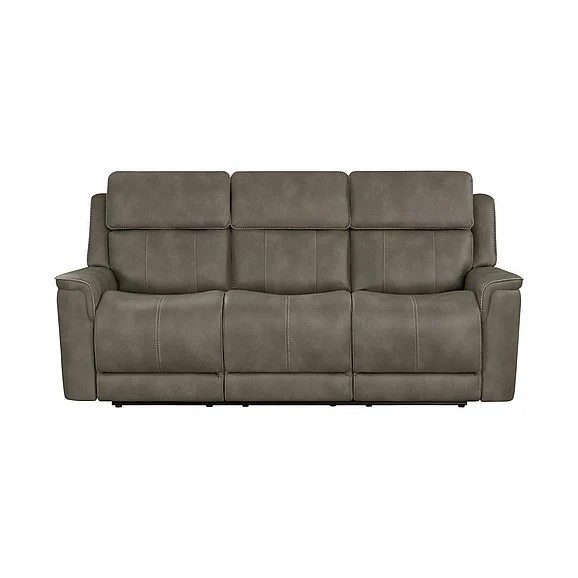 Corinthian 41006 Power Headrest Reclining Sofa W/Drop Down in Greensboro-Walnut 41006-39HRD