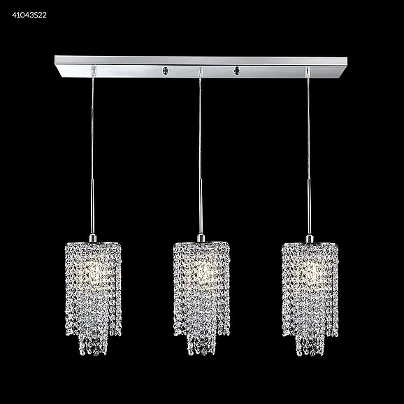 James R. Moder Contemporary Collection Crystal Chandelier in Silver 41043S22