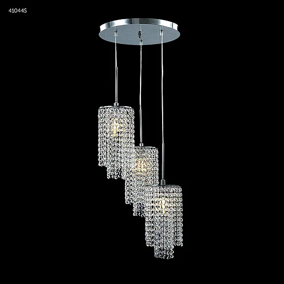 James R. Moder Contemporary Crystal Chandelier in Silver 41044S00