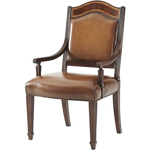 Theodore Alexander English Cabinet Maker Sheraton'S Satinwood Armchair 4105-045.2Aai