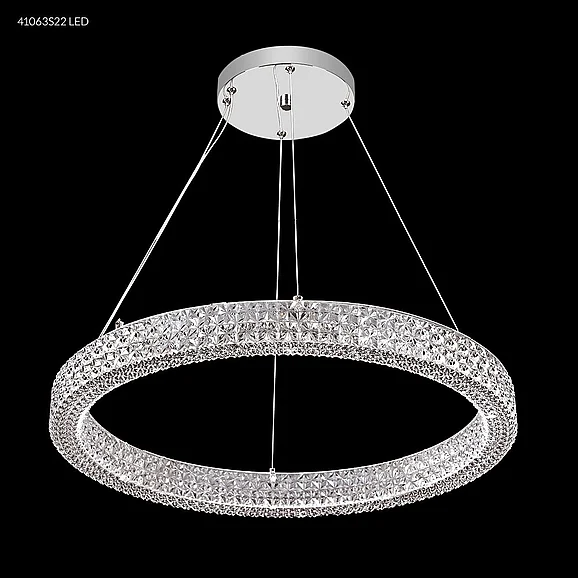 James R. Moder Acrylic Collection Acrylic Chandelier in Silver 41063S22LED