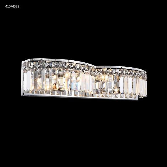 James R. Moder Vanity Light Collection Crystal Chandelier in Silver 41074S22
